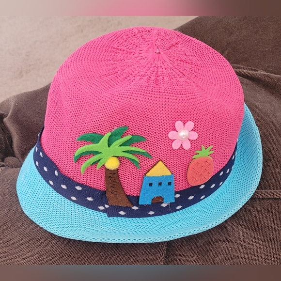 BD.Y Summer Beach Sun Hat & Six Earrings For Kids - Picture 10 of 10